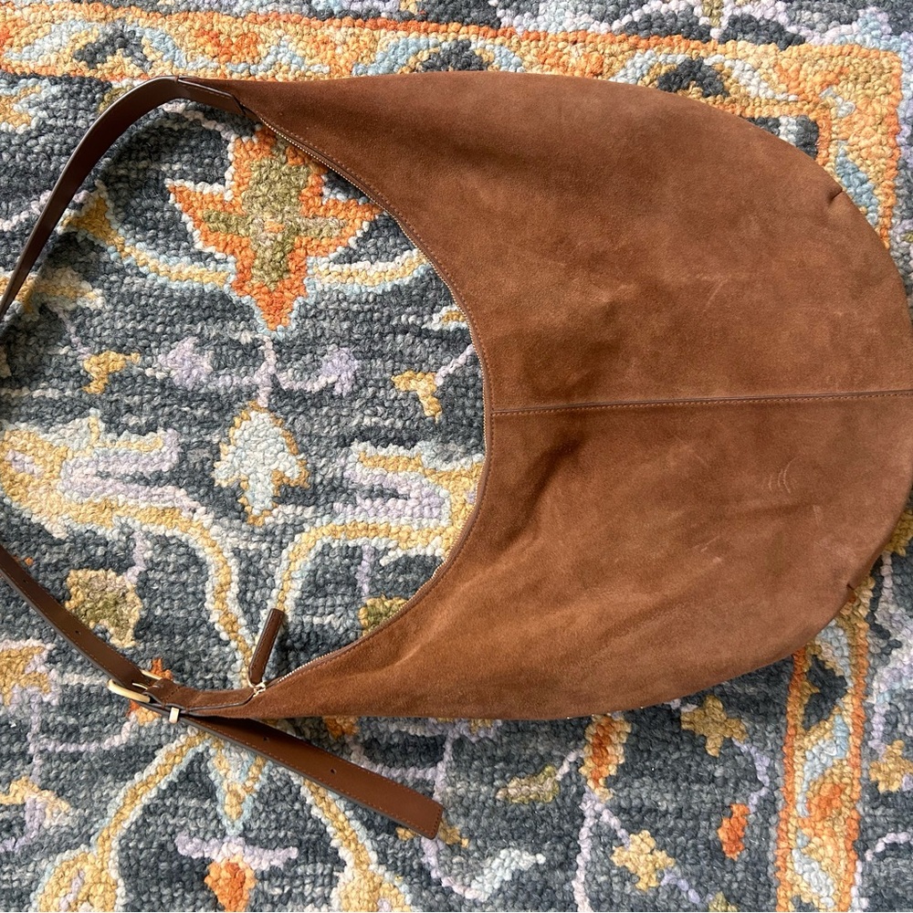 Madewell Brown Suede Hobo Bag